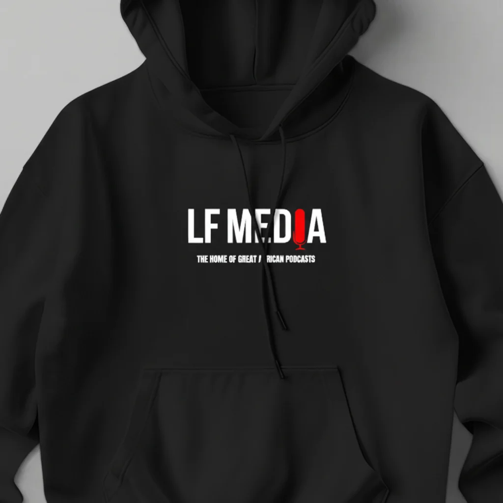 LF Media premium hoodie product image.